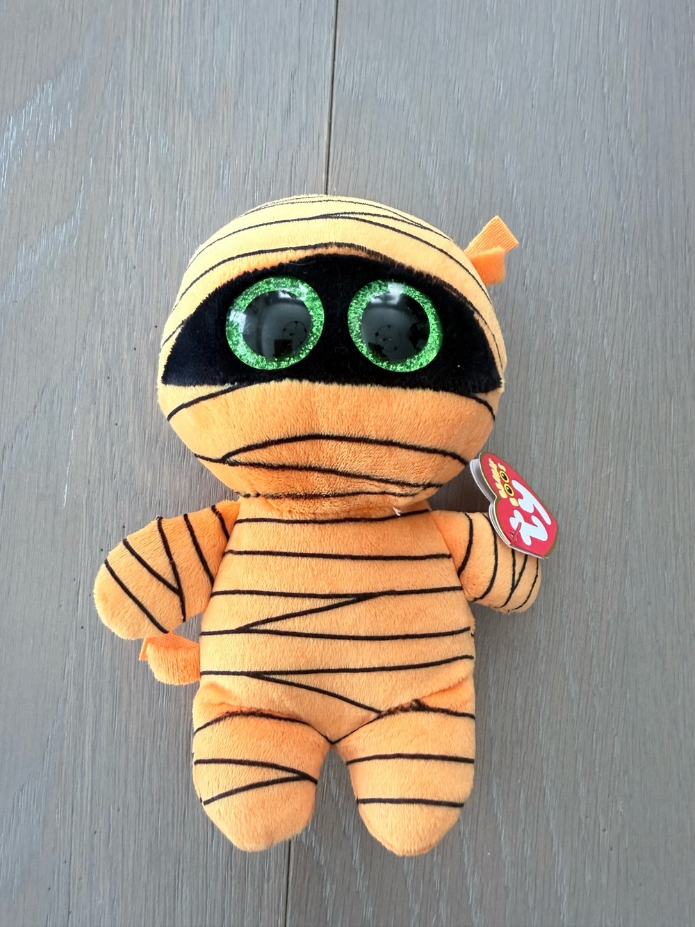 Ty Beanie baby Boo Boos 2017 Mask the Orange Mummy Halloween 🎃